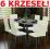C51 KOMPLET 6 KRZESEŁ KRZESLA KUCHENNE JADALNIA