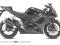 NAKLEJKI NA MOTOCYKL SUZUKI GSX-R 1000 2008 BLACK