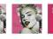 Marylin Monroe - Tryptyk -  plakat 95x33 cm