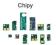 CHIP EPSON C1100 CX11N CX11F BCMY DRUM C1100