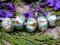 KORALIK MODUŁOWY LAMPWORK TĘCZOWY BRANSOLETKA N441