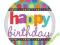 TALERZYKI HAPPY BIRTHDAY 23CM 8 SZT PARTY URODZINY