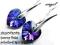 SWAROVSKI HEART HELIOTROPE 10mm KOLCZYKI SREBRO