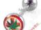 KOLCZYK DO JĘZYKA - POT LEAF - LOGO - 16 mm