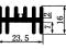 radiator czarny AL CQ-20 l=20 w=23.5 h=16mm M3