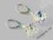 ANG Swarovski Octagon 14mm kolczyki AB i Crystal