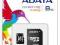 ADATA Pamięć microSDHC 8 GB Class 4 + Adapter