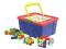 MOCHTOYS KLOCKI W POJEMNIKU NA KÓŁKACH 200 EL.