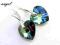 SWAROVSKI HEART VITRAIL MEDIUM 14mm KOLCZYKI 925