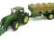 m-z SIKU 3862 ciągnik John Deere z przyczepą 1:32