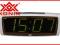 Zegar budzik sieciowy LED XONIX zielony 1819