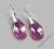 SWAROVSKI KOLCZYKI KRYSZTAŁY LIGHT ROSE SVAROWSKI