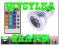 E27 ŻARÓWKA DIODOWA RGB LED 16 KOLORÓW +PILOT