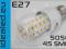 Żarówka E27 45 LED SMD IP44 CORN BIAŁA CIEPŁA 230V