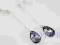~Sł~ SWAROVSKI długie Kolczyki Migdał 16 kolory