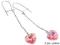 Kolczyki Swarovski długie L ROSE AB -ck008SH-