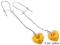 Kolczyki Swarovski długie L.TOPAZ AB -ck008SK-