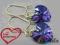 Swarovski kolczyki srebrne serca heliotrope 10 mm