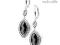 Czarne kolczyki z kolekcji - CZERNI CZAR - ECCM020