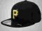 NEW ERA Fullcap Authentic PIRATES roz 7 1/2 HUSTLA