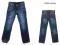 0044-Z, proste jeansy ZARA, przecierane, r 122