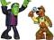 Scooby Doo 2 figurki Scooby Sherlock Frankenstein