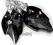 JEDYNE! SWAROVSKI piękne kolczyki NIGHT LEAF LONG