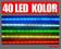 NOWOŚĆ!!! ŚWIETLÓWKA LED 58cm.3W 230V 5 KOLORÓW.