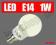 ŻARÓWKA DIODOWA LED LEDY DIODA KULA 220V E14 1 WAT