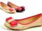 Bajecznie kolorowe buty balerinki l121 f6 beige 40