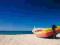 Kolorowa rybacka łódź - fototapeta 183x254 cm