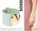 ASOS BRANSOLETKA CHARMS PASTELOWY ZIELONY HIT 2012