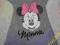 H&M MYSZKA MINNIE TUNIKA CEKINY SZARA 10-12L