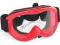 GOGLE CROSS ENDURO NARTY QUADY MINI RED DZIECI