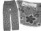 CARAMASOV spodnie w kwiatki welur 152