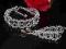 Swarovski ślubny komplet   bransoletka i kolczyki