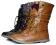 WIAZANE botki MILITARY worker brazowe camel 40