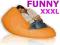 relaksacyjny FOTEL XXXL + GRATIS PUFA worek sako