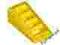 =F86= 2x Nowe LEGO Yellow Slope 18 2x1 61409 ==