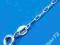 Srebrny ŁAŃCUSZEK 40cm - 100% pr.925 (L0005)