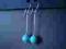 Kolczyki - Turkus w srebrze 925 - niepowtarzalne !