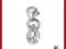 SREBRNA PRZYWIESZKA - SOPELEK SWAROVSKI - CHARMS