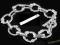 ŁL322 BRANSOLETKA BAZA CHARMS 18cm BG 1szt