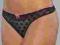 BETSEY JOHNSON  STRINGI czarne kropki usa M