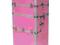KUFER KUFEREK KOSMETYCZKA WALIZKA roll pink PU
