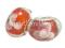 PD269 Lampwork koraliki modułowe z kwiatkami poma