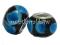 PD280 Lampwork koraliki modułowe z kropkami czarn