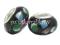 PD290 Lampwork koraliki modułowe czarne w kropki PD290 Lampwork koraliki modułowe czarne w kropki