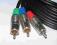 Kabel COMPONENT Video 3x RCA 2,5m pozłacane wtyki