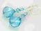 Swarovski AQUAMARINE, kolczyki w srebrze